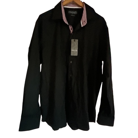 Binder de Luxe checkered trim buttoned shirt - Picture 2 of 7